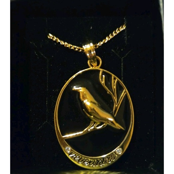 Little Rooms Jewelry - Nevermore Necklace By Little Rooms 20" Chain 18k Gold Plated On Brass New In Box